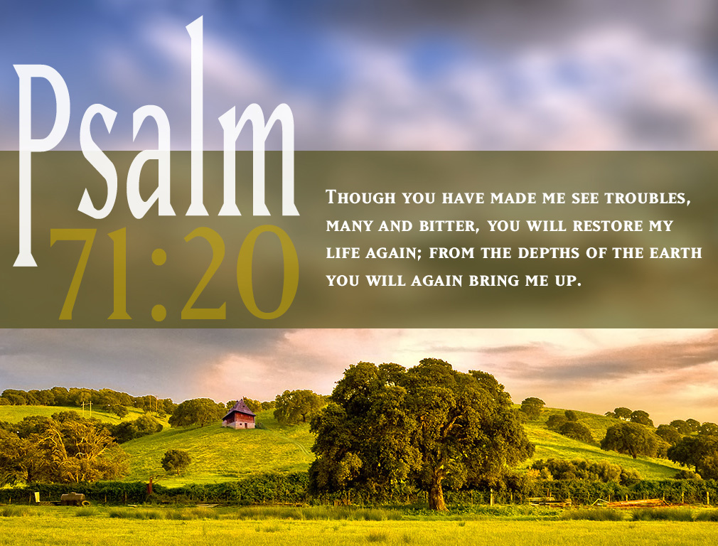 Psalm 71 20 Scripture Spring Landscape HD Wallpaper Breath Of Life